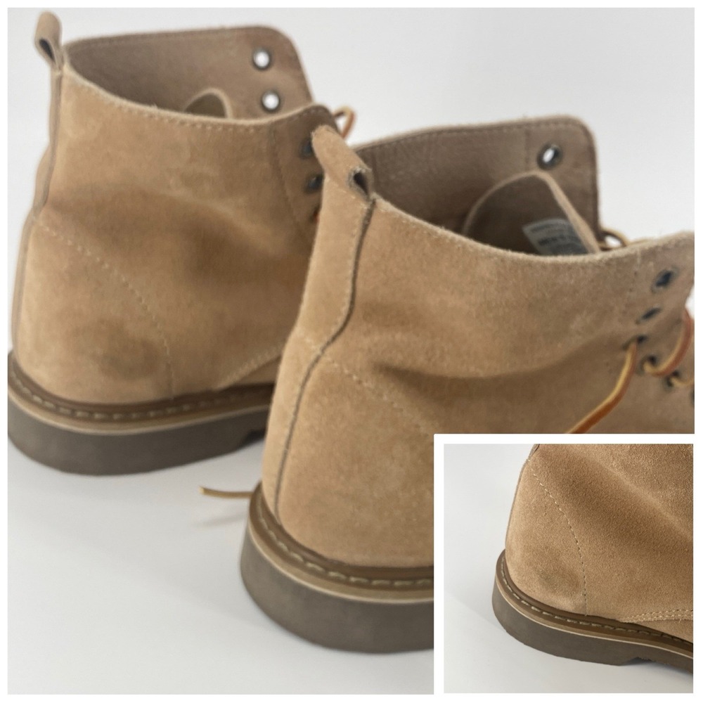 Golden Fox Footwear  Boondocker Service Boot Rough Out Leather Beige Size 9.5 - Picture 6 of 8